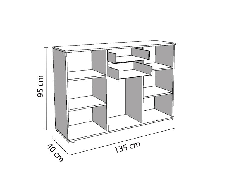 Komoda DUERO 3K2F   AH