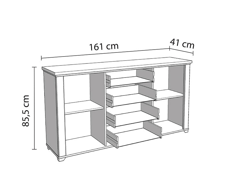 Komoda VALENCIA 3K4F OB AH BeMF