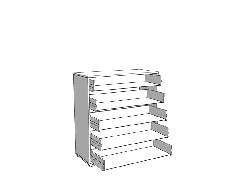 Komoda MASILIA 5F   OB BLF FSHF