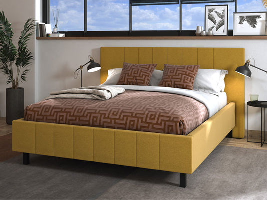 سرير مزدوج بازل 160 أصفر
